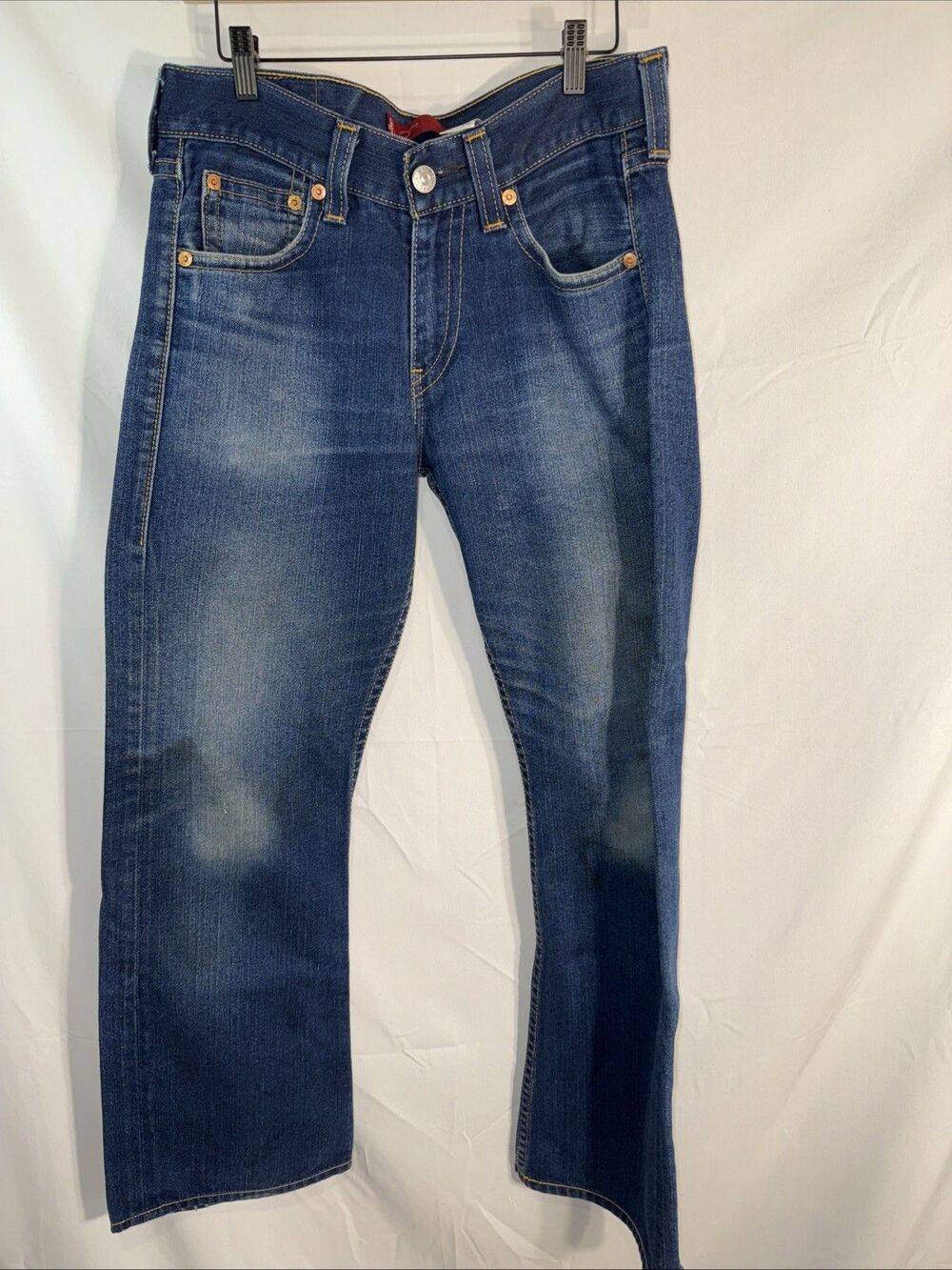 Men’s Levi’s True Boot Cut Med Blue Sz W31XL34